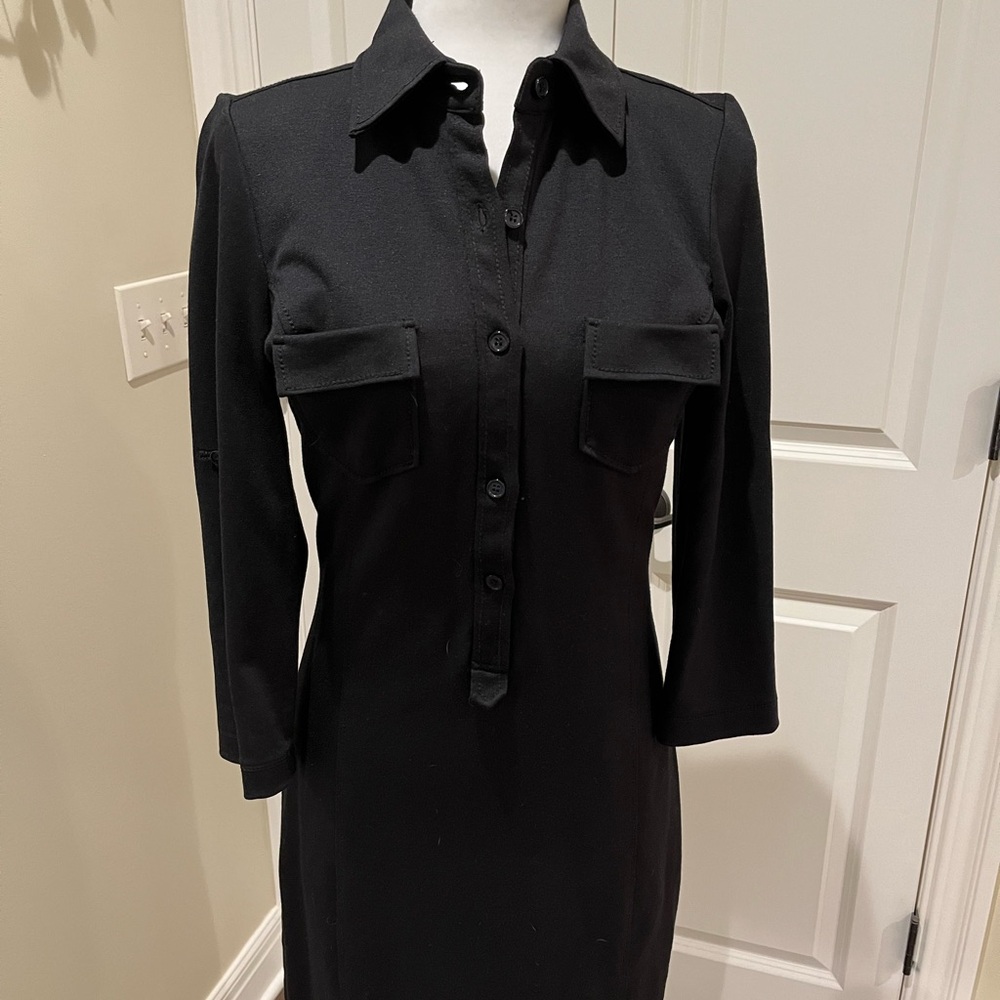 Max Studio Tailored Black Dress